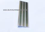 Replaceable Aluminum Non Slip Stair Treads Anodized Shiny Silver