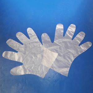 China Customizable Thickness Disposable PE Gloves , Disposable Clear Plastic Gloves factory