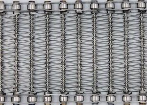 China Food Processing Fruit Drying Stainless Chain Link Balance Spiral Wire Belt factory