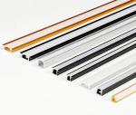 CE RoHS LED Aluminum Profile Linear Light Clear Milky Cover End Caps Clips Under