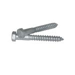3/8-In X 4 inch Gray Galvanized Outdoor Screws Hot Dipped Exterior Lag Screws