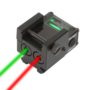 China Compact Tactical Rail Laser Sight Green &amp; Red With Rechargeable USB factory