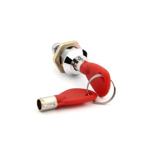 China Quarter Turn Tubular Cylinder Lock , Miniature Tubular Cam Lock Key Pull One Position factory