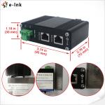 30W Gigabit POE Adapter 802.3at 10/100/1000M IP40 Aluminum Case