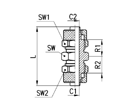 Pneumatic Tube 5/3 1580 series Fittings CAMOZZI silver Copper nickel plating Union Connector