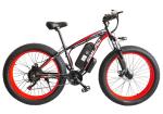 28mph Fat Tire Electric Mountain Bike With 21speed Gear 12.5mps