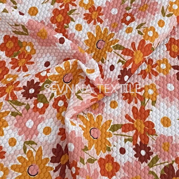 Circular Knit 160cm Width Recycled Swimwear Fabric Children Stretch Beachwear