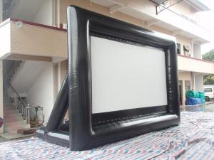 China Outdoor Inflatable Movie Screen 0.55mm PVC Tarpaulin Movie Screen factory
