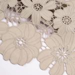 OKEO-TEX Guipure Lace Trim Polyester Milk Fiber Embroidery Lace Trim