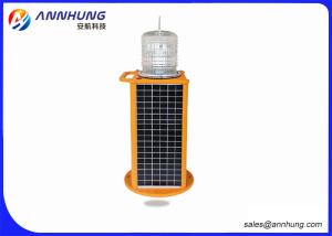 China Red Solar Aviation Obstruction Light with High Efficient LED Chip factory