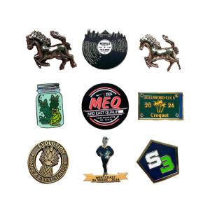 China Dyed Black Metal Custom Lapel Pins UV Printing Cartoon Enamel Pins factory