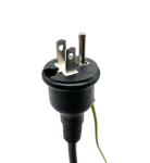 Waterproof Japan Power Cord 125V Voltage Wiht 3 Pin Prong Plug A Foldable