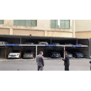 Two Levels Commercial Parking Lifts Rope Drive Puzzle Car Parking System