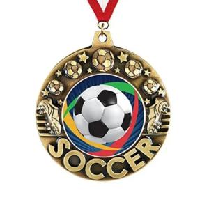 China Customized Embossed Stock Soccer Award Medals For Large Purchases factory