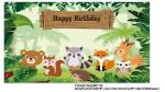 ANIMALS PARTY TABLEWARE SET PAPER PLATE KIDS BIRTHDAY THEME CARTOON ANIMALS