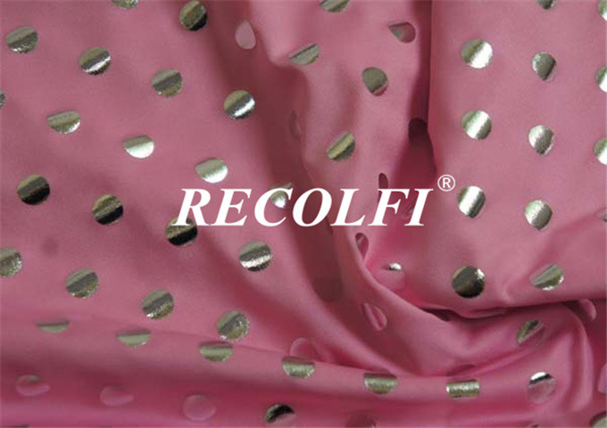 Pinky Dot Glitter Sustainable Nylon Activewear Knit Fabric Cool Quick Drying