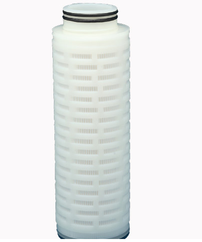 China 20 Inch Pleated Filter Cartridge 0.2 Micron For Pure Water Process factory
