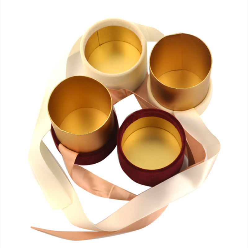 Customized end Cylinder Gift Box Packaging for Preserved Rose Flower Arrangements