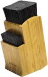 Long Lifespan Bamboo Knife Holder Natural Color LFGB SGS Certificate