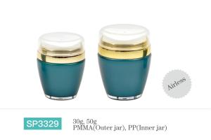 China PP Inner Bottle Custom Cosmetic Skin Cream Jar Containers Colorful Round Shape factory
