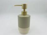 Ceramic Bathroom Countertop Accessories Set Round Shape Two-tone Tumbler Soap