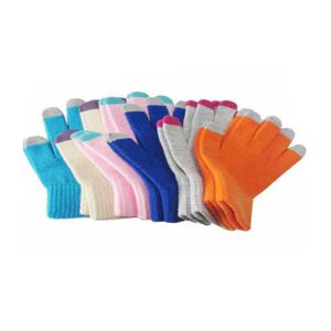 High Sensitivity Knitted Touchscreen Winter Gloves Good Performance Elastic