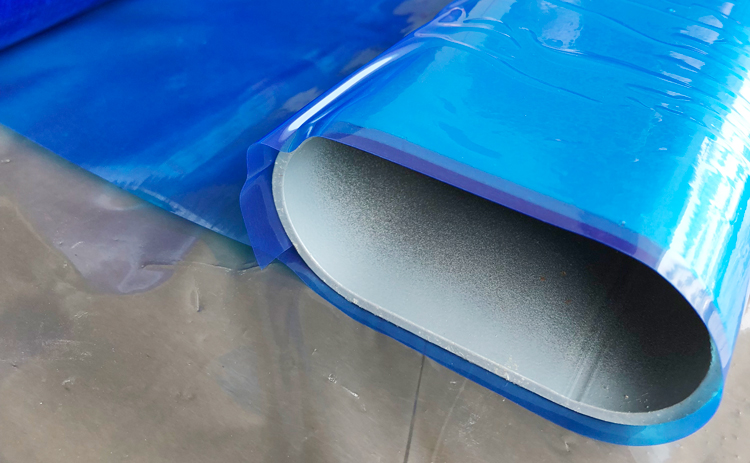 Aluminum Profile PE Blue Color Surface Protection Film With Anti UV Anti Scratch Anti Dust Function