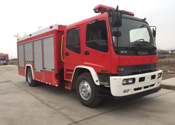 China 11000 Liters Fire Fire Truck Water Tank Carbon Steel Material 2 Axles For ISUZU factory