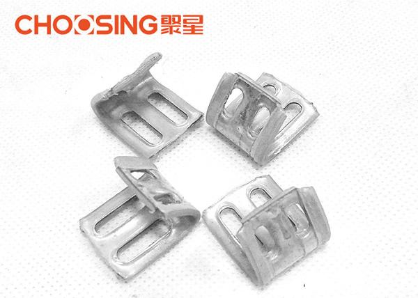 Four Holes Upholstery Spring Clips Heavy Steel Construction For Zig Zag Spring