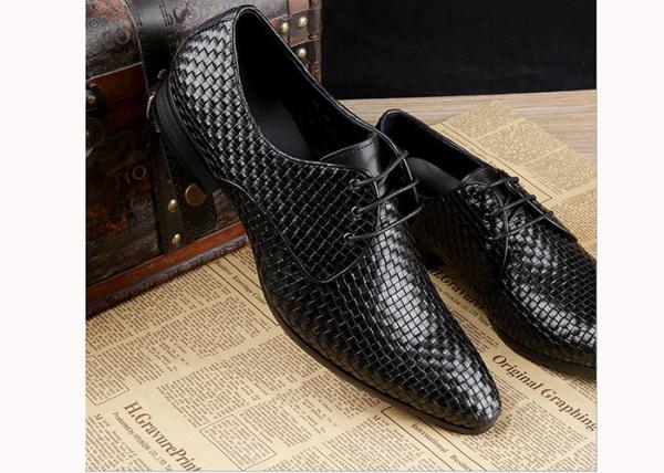 Mens Burgundy Dress Shoes Vintage Italian Goodyear Welted Full Grain Leather