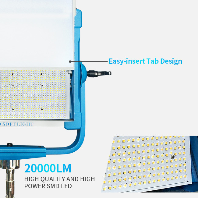 20000LM Portable LED Film Lights With Handbag Bicolor Outdoor Led Video Production Lights