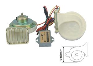 China 4A Current Car Horn Replacement 105 - 115DB Sound Level Distinctive And Stylish Look factory