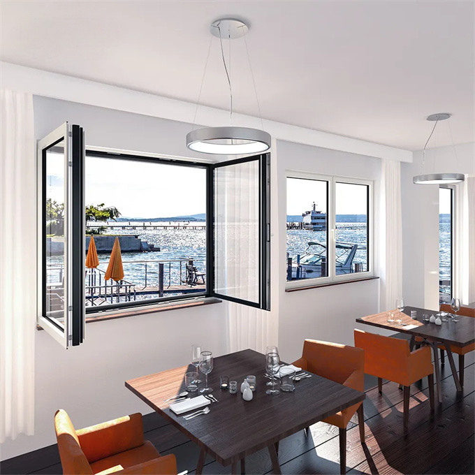 Stainless Steel Screen Included Bedroom Windows With Heat Insulation Coefficient ≤2.0