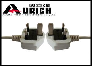 China Appliance Three Pin United Kingdom Power Cord , 3 Prong Power Extension Cord factory