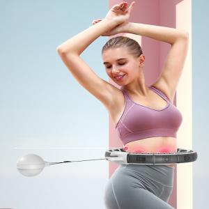 China 24 Section Weighted Smart Hula Hoop LED , Weighted Gym Hula Hoop Digital factory