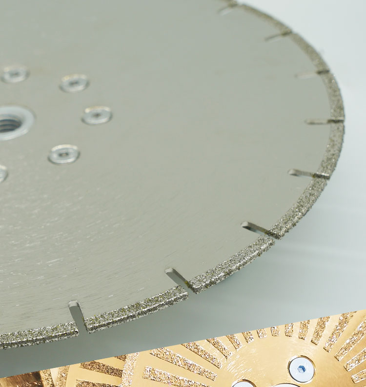 High Cutting Speed Double Electroplated Diamond Saw Blade for Customized Stone Cutting