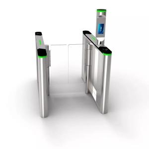 China BLDC Motor Swing Gate Turnstile Face Recognition Fast Lane SS304 Speed Gate Turnstile factory