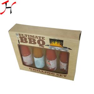 China Customized Size Paper Board Box Classic Style For Sauce Bottles factory