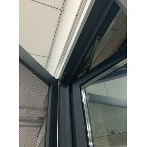 Anodized Finished Powder Coated Aluminum Swing Window Customized Inward Casement