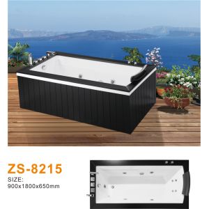 Sleek Acrylic Freestanding Whirlpool Tub Bathroom Multi-Functional Control System