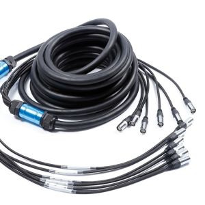 Fan to Fan Ethercon RJ45 Tactical Ethernet 4CH Audio Multicore Network Cable