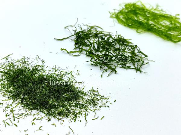 Crunchy Enteromorpha Prolifera Strips Vibrant Green 180g Pack Perfect Salad