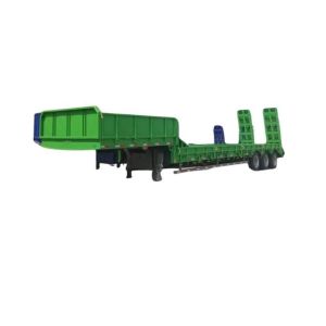 Design 8 Axle Number Low Bed Trailer 80/120ton Lowboy Truck Lowbed Loader Semi Trailer
