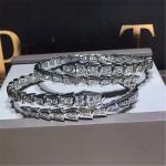 Real low price and high quality jewels diamond snake Bracelet 18k gold white