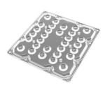 Square Clear LED Ceiling Light Lens Plastic 90 Degree 5050 For Tunnel Lighting