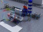 Wet Batch Concrete Plant Culture Stone Production Line 800 - 1000m2