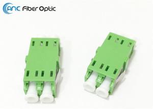 China Duplex LC Fiber Optic Adapter Flangeless One Body Design With Ceramic Sleeve Inside factory