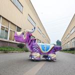 Electric Shopping Mall Robotic Animatronic Dinosaur Ride on Scooter for Kids