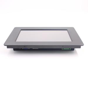 China Front IP65 Rugged Lcd Monitor VGA DVI 350nits Resistive Touch For Kiosk factory