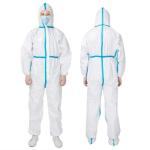 White Sealed CX-5 EN13688 Waterproof Personal Insulated Coveralls for Full Body